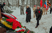 Поселок Парфино отметил 82-ую годовщину со дня освобождения от немецко-фашистских захватчиков