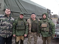 Депутат Новгородской областной Думы Сергей Тихомиров вернулся из очередной поездки в Донбасс