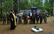 В Маревском районе предали земле останки погибших советских солдат
