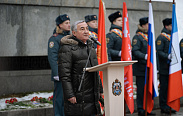 В день освобождения Новгорода от немецко-фашистских захватчиков у мемориала «Вечный огонь славы» состоялся торжественный митинг