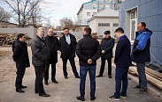 В Великом Новгороде продолжается реконструкция здания архива на улице Нехинской
