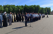 Проводы сводного отряда УМВД по Новгородской области в служебную командировку