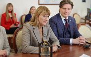 Встреча председателя Новгородской областной Думы Юрия Бобрышева и депутата Государственной Думы Светланы Журовой
