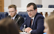 Встреча лидеров студенческих объединений Москвы и представителей Молодёжного парламента при Новгородской областной Думе