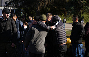 В Великом Новгороде состоялись проводы новгородцев, призванных на военную службу в рамках частичной мобилизации