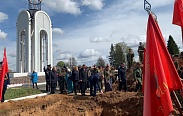 В Мясном Бору предали земле останки воинов, погибших в годы Великой Отечественной войны