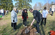 Акция «Посади дерево с ветераном» в Хвойнинском районе