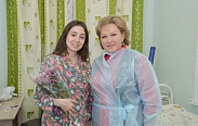 Сегодня председатель Новгородской областной Думы Елена Писарева посетила родильное отделение ГОБУЗ «Боровичская ЦРБ»