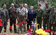 В Маревском районе предали земле останки погибших советских солдат 