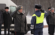 Проводы сводного отряда новгородской полиции на Северный Кавказ 