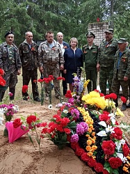 В Маревском районе предали земле останки погибших советских солдат 