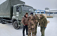 Сергей Тихомиров организовал очередную отправку конвоя с грузом строительных материалов в зону СВО