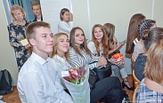 Елена Писарева и Алексей Чурсинов встретили День знаний в своей родной школе