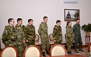 В День Конституции курсанты ВПК «Русичи» встретились с председателем Новгородской областной Думы