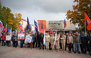 Патриотическая акция в Великом Новгороде у стелы «Город воинской славы»