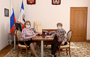 Елена Писарева провела рабочую встречу с председателем Совета ветеранов Новгородской области Ниной Ивановной Пилявской