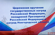 Депутаты Новгородской областной Думы удостоены высоких наград