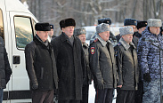Встреча сводного отряда новгородских полицейских