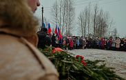 Поселок Парфино отметил 82-ую годовщину со дня освобождения от немецко-фашистских захватчиков